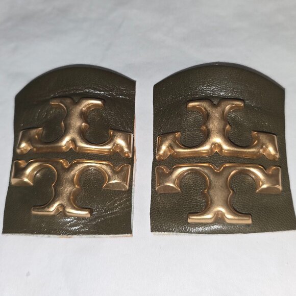 Authentic Tory Burch 2" x 2" Gold Metal Logos Replacements For Bags or Shoes - Picture 1 of 3